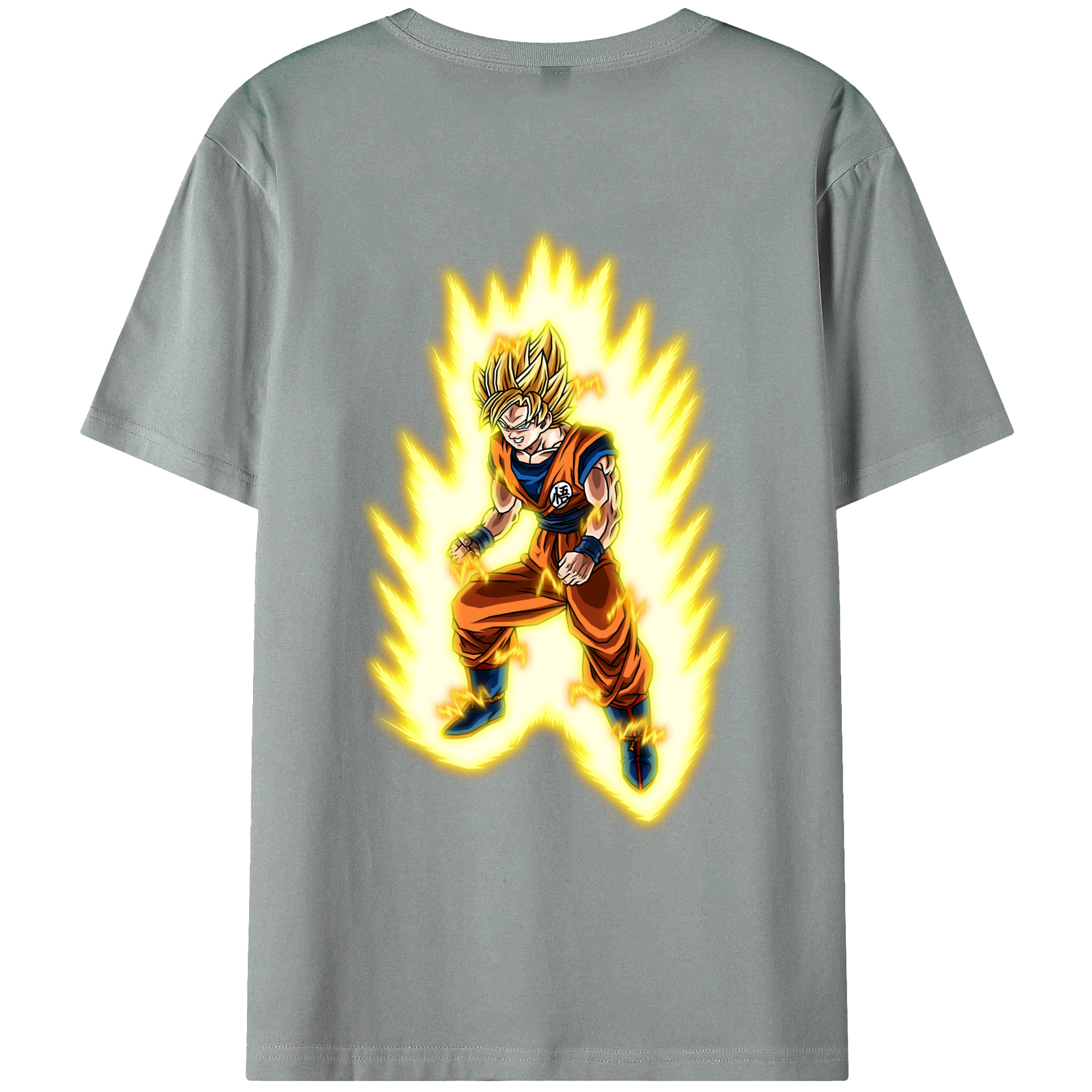 （画像用） ドラゴンボール 孫悟空（そん ごくう）Son Goku カカロット DRAGON BALL Kakarotto 綿100％ メンズ半袖Tシャツ（バックプリント） 通気性